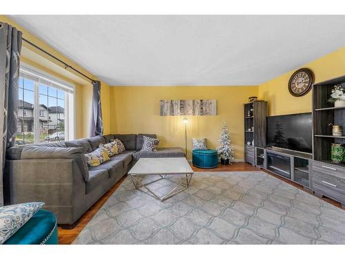 63 Saddlemont Way Ne, Calgary, AB - Indoor Photo Showing Living Room