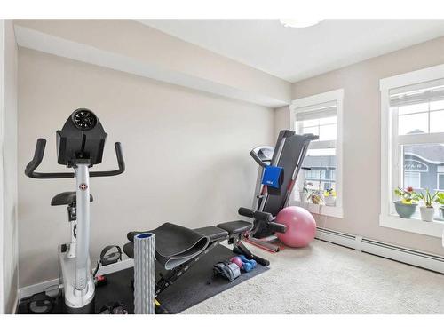 3407-11 Mahogany Row Se, Calgary, AB - Indoor Photo Showing Gym Room