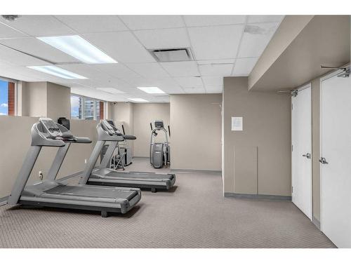 514-1053 10 Street Sw, Calgary, AB - Indoor Photo Showing Gym Room