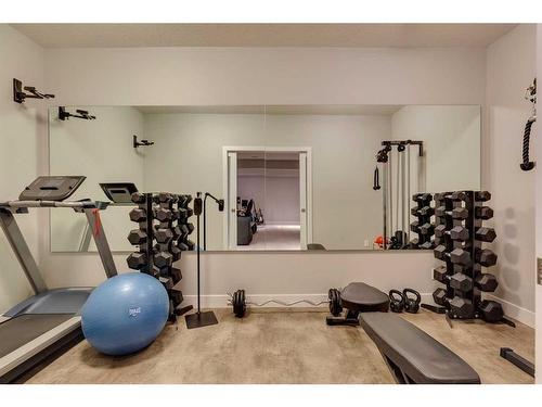 164 Cranbrook Drive Se, Calgary, AB - Indoor Photo Showing Gym Room