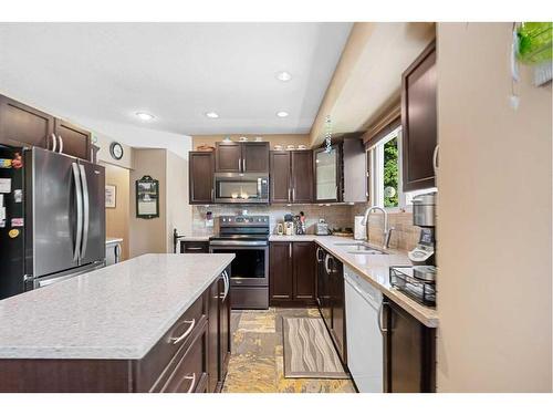 4624 Namaka Crescent Nw, Calgary, AB - Indoor Photo Showing Kitchen With Double Sink With Upgraded Kitchen