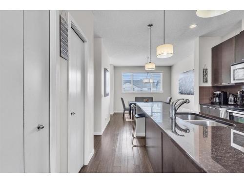 43 Copperpond Close Se, Calgary, AB - Indoor Photo Showing Kitchen With Double Sink With Upgraded Kitchen