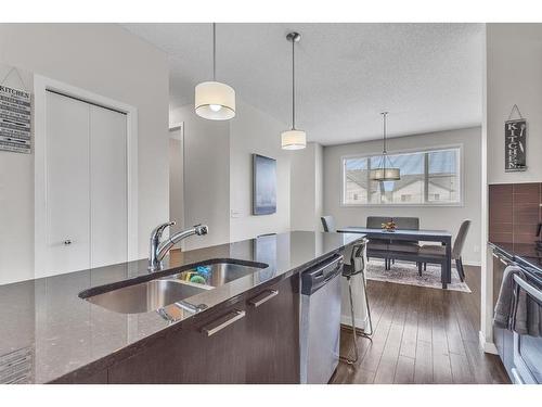 43 Copperpond Close Se, Calgary, AB - Indoor Photo Showing Kitchen With Double Sink