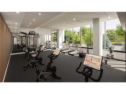 403-730 2Nd Avenue Sw, Calgary, AB - Indoor Photo Showing Gym Room