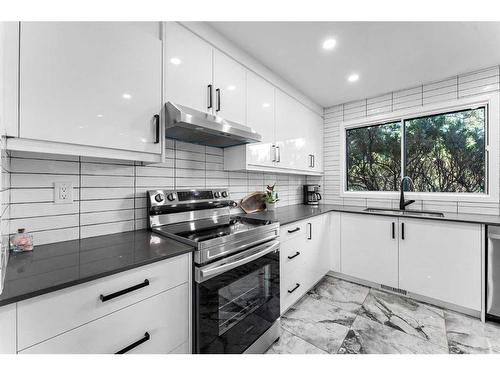 19-4940 39 Avenue Sw, Calgary, AB - Indoor Photo Showing Kitchen With Stainless Steel Kitchen With Upgraded Kitchen