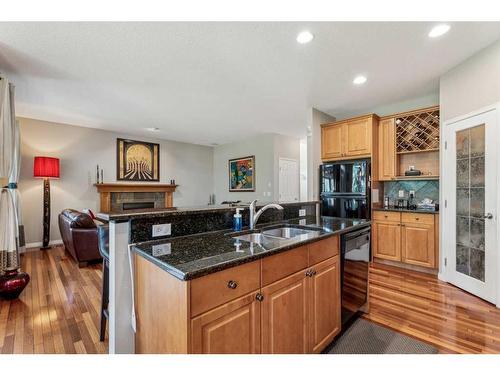 134 Valley Stream Circle Nw, Calgary, AB - Indoor Photo Showing Kitchen With Double Sink