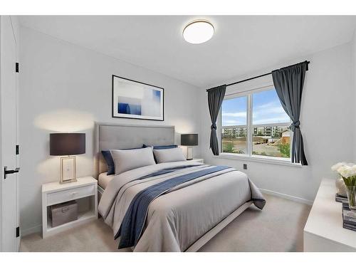 58 Seton Road Se, Calgary, AB - Indoor Photo Showing Bedroom