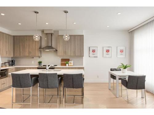 2-1913 30 Street Sw, Calgary, AB - Indoor Photo Showing Kitchen With Double Sink