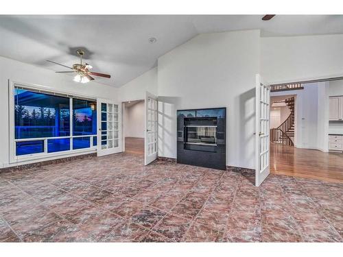 27 Horizon View Lane, Rural Rocky View County, AB - Indoor With Fireplace