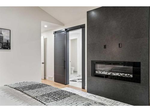 500 30 Avenue Ne, Calgary, AB - Indoor With Fireplace