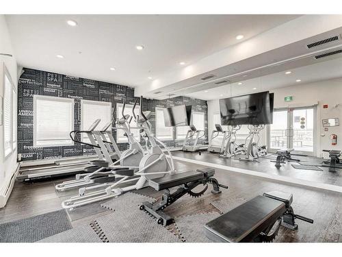 1421-76 Cornerstone Passage Ne, Calgary, AB - Indoor Photo Showing Gym Room