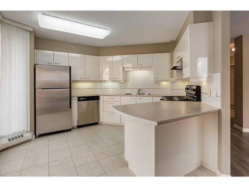 903-804 3 Avenue Sw, Calgary, AB - Indoor Photo Showing Kitchen With Double Sink With Upgraded Kitchen