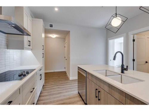 101-50 Sage Hill Walk Nw, Calgary, AB - Indoor Photo Showing Kitchen With Upgraded Kitchen