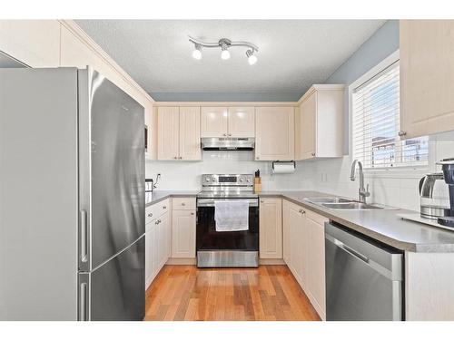 138 Bridleridge Circle Sw, Calgary, AB - Indoor Photo Showing Kitchen With Double Sink