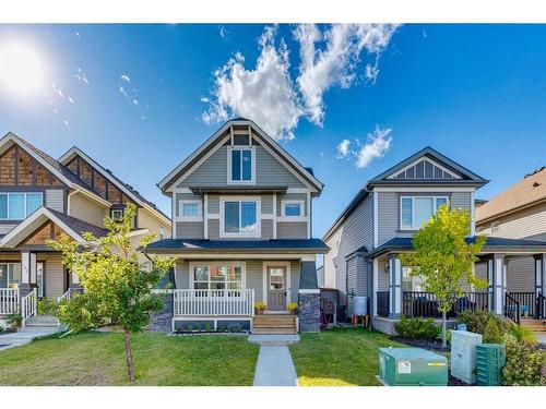 128 Copperpond Parade Se, Calgary, AB - Outdoor With Deck Patio Veranda With Facade