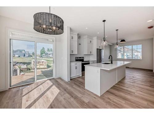 35 White Pelican Way, Rural Vulcan County, AB - Indoor Photo Showing Kitchen With Upgraded Kitchen