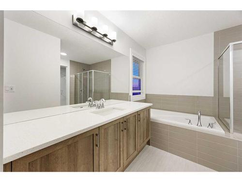 907 Langholm Drive Se, Airdrie, AB - Indoor Photo Showing Bathroom