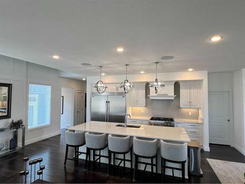 245 Prairie Rose Place South, Lethbridge, AB - Indoor Photo Showing Kitchen With Upgraded Kitchen