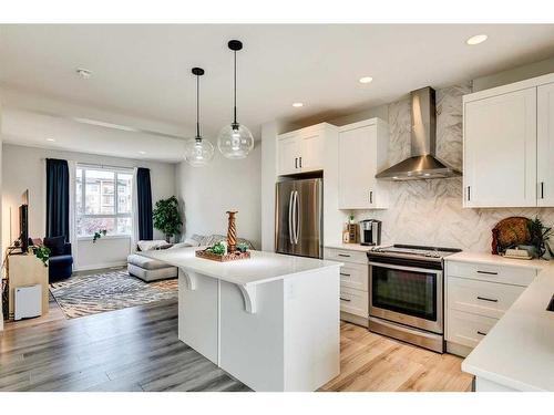 45 Walgrove Plaza Se, Calgary, AB - Indoor Photo Showing Kitchen With Stainless Steel Kitchen With Upgraded Kitchen