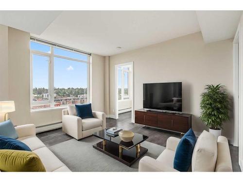 1303-1500 7 Street Sw, Calgary, AB - Indoor Photo Showing Living Room