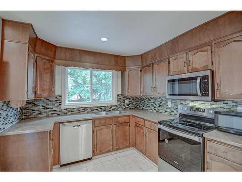 119 Deer Park Place Se, Calgary, AB - Indoor Photo Showing Kitchen With Double Sink