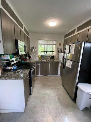 48 Falchurch Crescent Ne, Calgary, AB - Indoor Photo Showing Kitchen With Double Sink