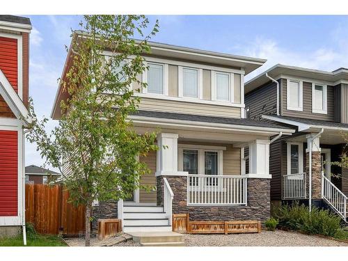 50 Redstone Common Ne, Calgary, AB - Outdoor With Deck Patio Veranda With Facade