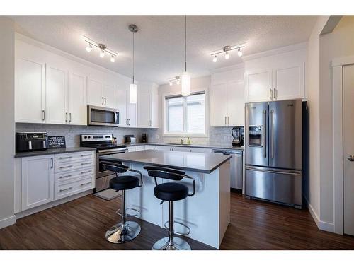 259 Sage Bluff Drive Nw, Calgary, AB - Indoor Photo Showing Kitchen With Stainless Steel Kitchen With Upgraded Kitchen