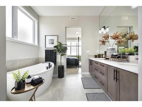 201-190 Marina Cove Se, Calgary, AB - Indoor Photo Showing Bathroom