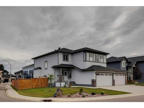 1360 Lackner Boulevard, Carstairs, AB - Outdoor With Facade