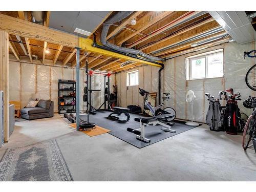 1360 Lackner Boulevard, Carstairs, AB - Indoor Photo Showing Basement