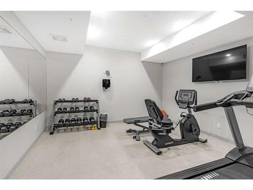 209-1315 Spring Creek Gate, Canmore, AB - Indoor Photo Showing Gym Room