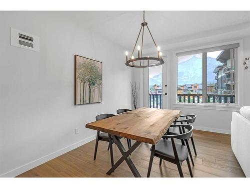 209-1315 Spring Creek Gate, Canmore, AB - Indoor Photo Showing Dining Room