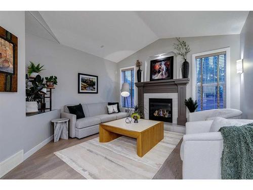 39 Cranridge Crescent Se, Calgary, AB - Indoor Photo Showing Living Room With Fireplace