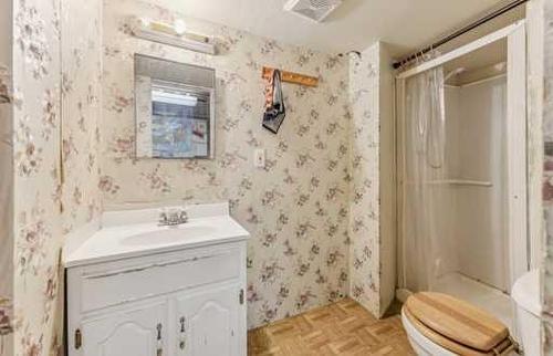 807 Olympia Crescent Se, Calgary, AB - Indoor Photo Showing Bathroom