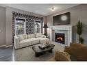 277 Kincora Glen Rise Nw, Calgary, AB  - Indoor Photo Showing Living Room With Fireplace 