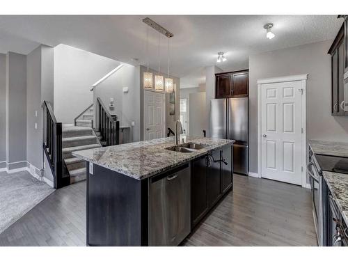 277 Kincora Glen Rise Nw, Calgary, AB - Indoor Photo Showing Kitchen With Double Sink With Upgraded Kitchen