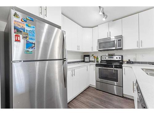 4113-181 Skyview Ranch Manor Ne, Calgary, AB - Indoor Photo Showing Kitchen With Stainless Steel Kitchen With Double Sink