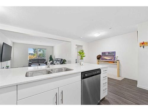 4113-181 Skyview Ranch Manor Ne, Calgary, AB - Indoor Photo Showing Kitchen With Double Sink