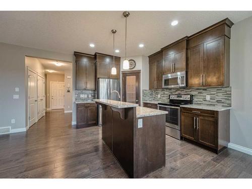 104 Sherwood Square Nw, Calgary, AB - Indoor Photo Showing Kitchen With Stainless Steel Kitchen With Upgraded Kitchen