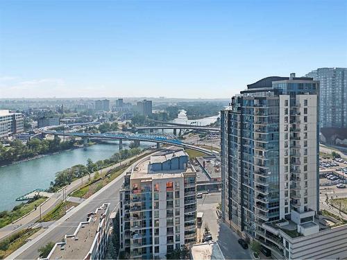 1210-325 3 Street Se, Calgary, AB - Outdoor With Body Of Water With Balcony With View