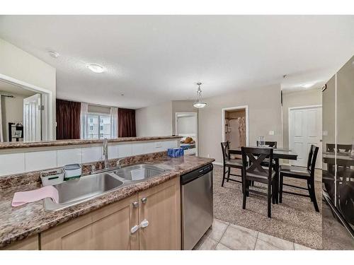 1215-333 Taravista Drive Ne, Calgary, AB - Indoor Photo Showing Kitchen With Double Sink