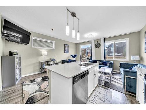 29 Legacy Glen Street Se, Calgary, AB - Indoor Photo Showing Kitchen With Double Sink