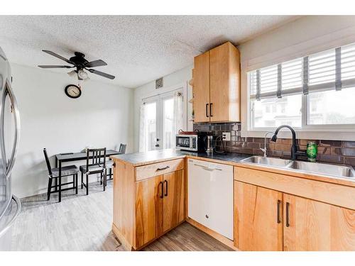 2408 56 Street Ne, Calgary, AB - Indoor Photo Showing Kitchen With Double Sink