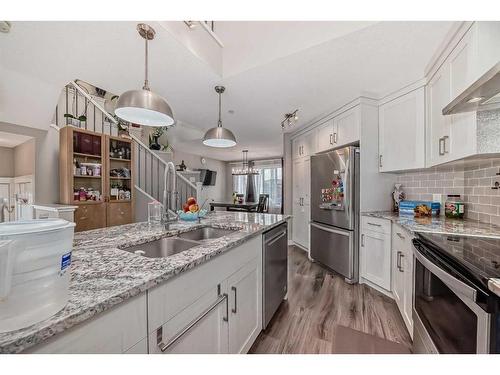 14680 1 Street Ne, Calgary, AB - Indoor Photo Showing Kitchen With Stainless Steel Kitchen With Double Sink With Upgraded Kitchen