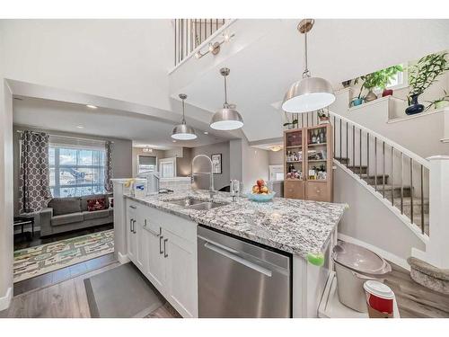 14680 1 Street Ne, Calgary, AB - Indoor Photo Showing Kitchen With Double Sink With Upgraded Kitchen