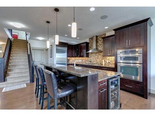 119 Wentworth Hill Sw, Calgary, AB - Indoor Photo Showing Kitchen With Stainless Steel Kitchen With Upgraded Kitchen