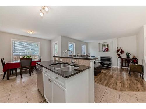 161 Silverado Range View, Calgary, AB - Indoor Photo Showing Kitchen With Double Sink