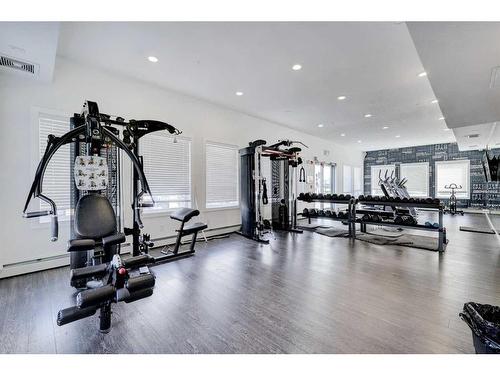 1332-76 Cornerstone Passage Ne, Calgary, AB - Indoor Photo Showing Gym Room