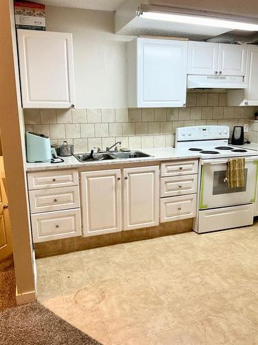 224 Whitefield Drive Ne, Calgary, AB - Indoor Photo Showing Kitchen With Double Sink